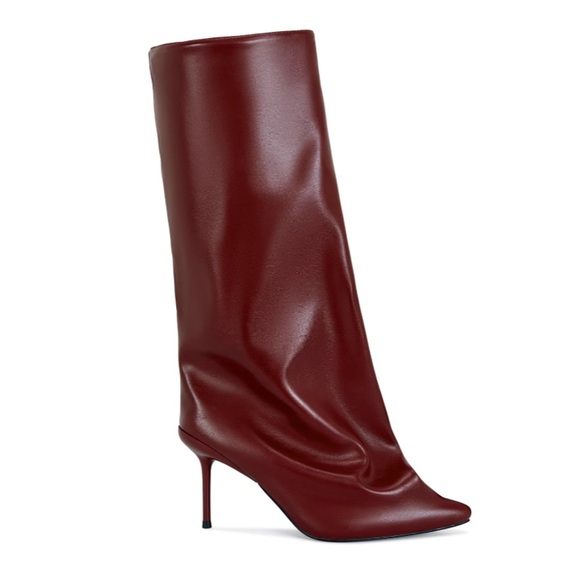 Burgundy Pointed Toe Boot - Picture 3 of 3